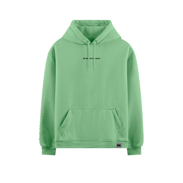 Hoodie Casual Verde Água