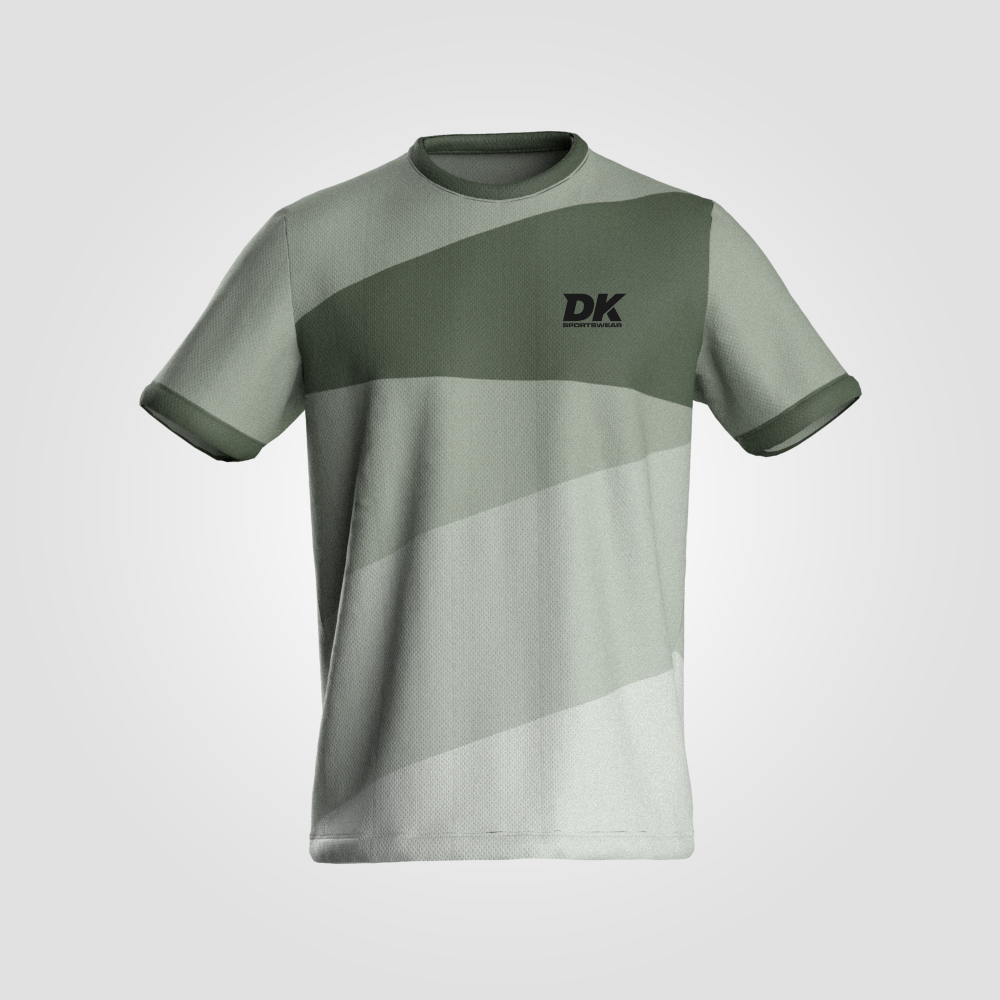 T-shirt de Padel Striped Green